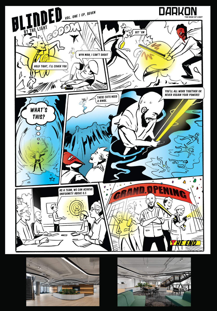 Darkon Architectural Lighting - blinded by the light ep 07 the finale comic strip